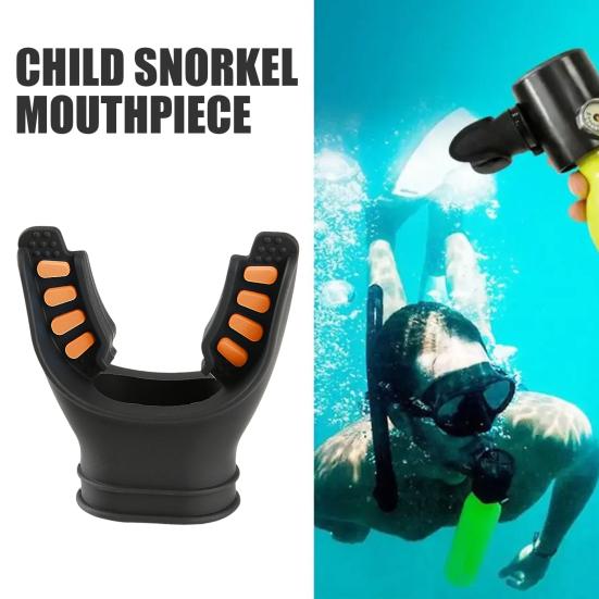 U-shaped Mouthpiece Easy Access Design Universal Caliber Snorkelling Mouthpiece with Cable Ties Snorkel Regulator