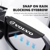For Volvo Carbon Fiber Car Rearview Mirror Rain Eyebrow Cover Sunvisor Accessories XC90 V90 V60 XC60 S80 S60 S90 C40 XC40 V70