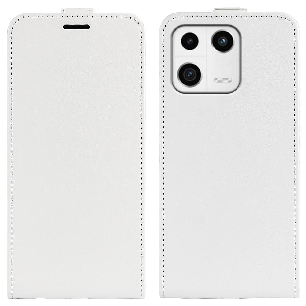 Cell Phone Cover For Xiaomi 13 5G,Vertical Flip Leather Crazy Horse Texture Protective Phone Case Card Holder