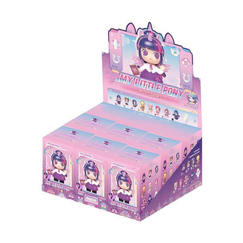 Friendship Is Magic In Miniworld Blind Box Adorable Girls Pinkie Pie Surprise Box Figure Rainbow Room Decor Statue Children Playthings Gifts