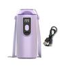 Ventilador Pessoal Portátil Mini com Display Digital Operação Silenciosa Clipe Rotativo Ventilador de Chapéu Recarregável Ventilador de Pescoço Suspenso com Cordão