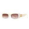 934 Fashion Narrow Square Frame Sunglasses Xiaohongshu Popular European and American Ins Style Retro