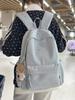 Starry Nylon Girls Backpack With Letter Print For Casual Travel And School Use