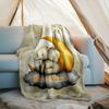 1PC Custom Name Elegant Elephant Moon Night outdooor Flannel blankets Throw Blanket All-Season Throw Gift Bedspread for Couch, Bed, Camping Holiday Bi