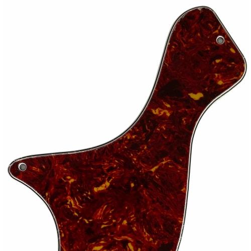Guitar Pickguard for LP Jr./Les Paul Junior Guitar with Scratch Plate (4-Ply Red Tortoise)