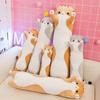 Cartoon Long Cat Soft Stuffed Toys Kitten Pillow Girls Plush Plushie Toy Dolls For Kids