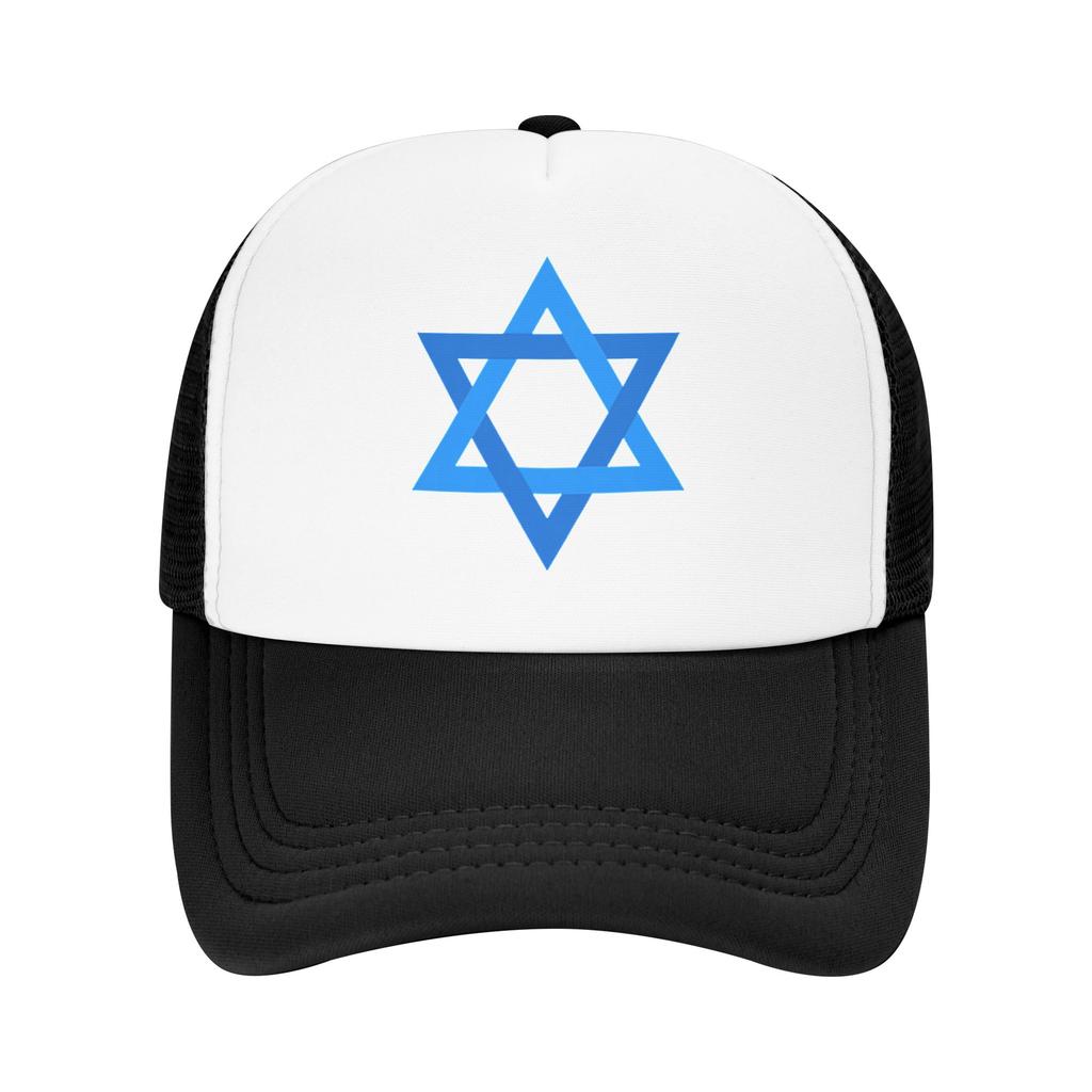 Davidster Israëlische Vlag Israël Mesh Baseballpetten Unisex Sport Zon Hoed Hoed Verstelbaar Zomer Trucker Hoed