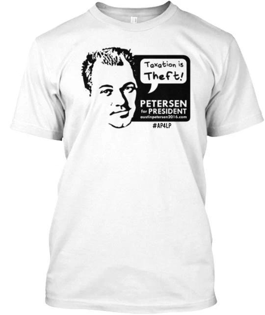 AP Taxation Is Theft White Tee TTshirt Made in the USA Size S to 5XL S
