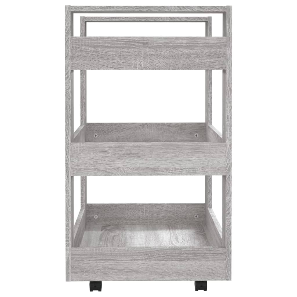 Kitchen Trolley Gray Sonoma 60 x 45 x 80 cm Engineered Wood