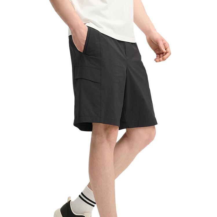 Fila Heritage Series Minimalist Lace-Up Fashion Five-Point Casual Shorts Men Shorts Black F11M538804F-BK