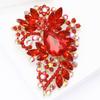 High-Grade Alloy Full Diamond Glass Brooch Exquisite Temperament Women'S Suit Coat Corsage Jewelry Pin