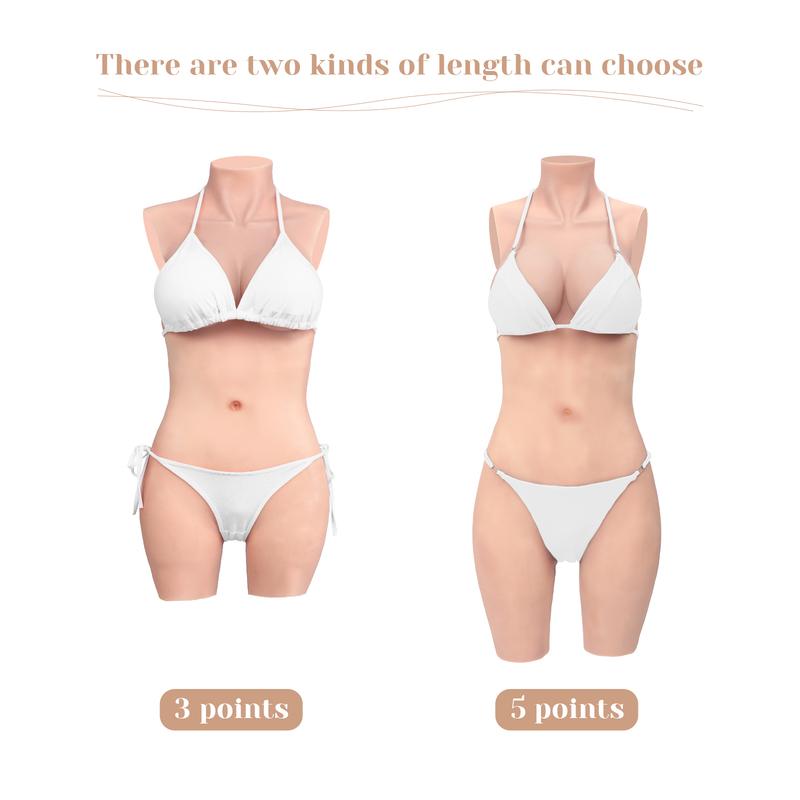 KUMIHO Falešné prsní formy Silikonové body Realistická prsa Falešná vagina Crossdresser Transvestité Kostýmy Shemale Hrudník