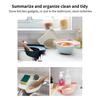 Sink Basket Triangular Draining Sink Rack Suction Cup Plastic Kitchen