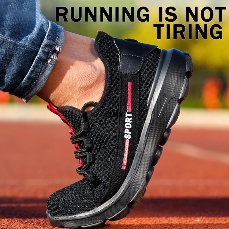 Fashion Composite Toe Men Safety Shoes Anti-smash Anti-stab Sneaker Insulated Work Safety Boots Man Lightweight Work Shoes Breathable