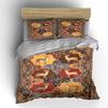 Deer and Floral Motifs. Bedding Sets Duvet Cover Sets Duvet Covers Pillowcases(1 * Duvet Cover 2 * Pillowcases Without Duvet Insert)