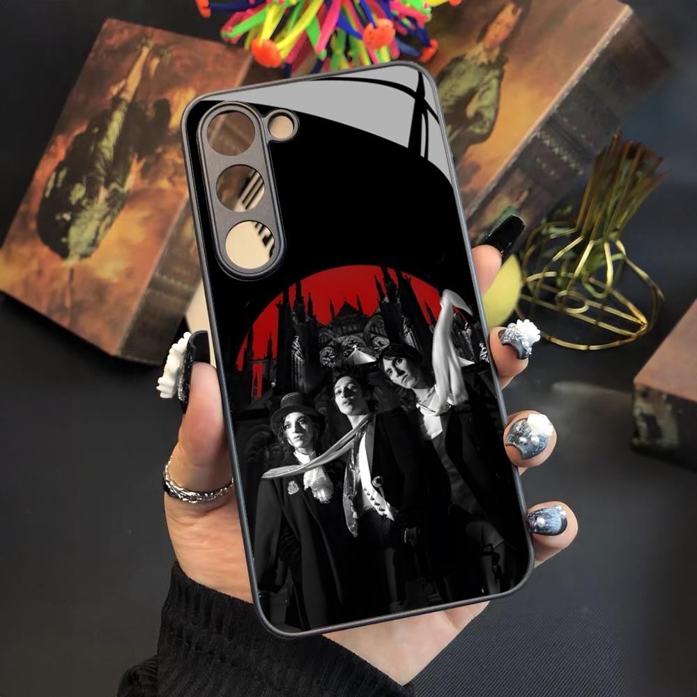 Musik Palaye Royale Handyhülle Für Samsung Galaxy S25 S24 S23 S22 S20 S21 Note20 Ultra Plus Fe Farbige Silberne Hülle