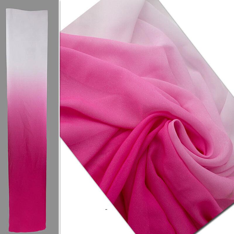 100x150cm Gradient Color Shade Fabric Summer DIY Dance Costume Dress 100D Chiffon 2 Tone Material Clothing Accessories