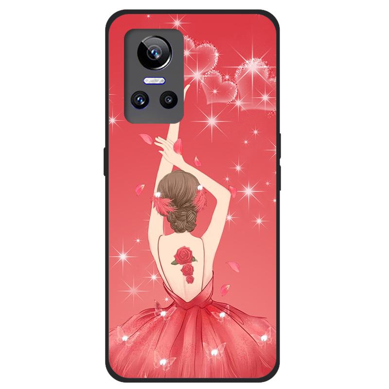 For Realme GT Neo 2 5G Case TPU Silicone Soft Cartoon Clear Case for Realme GT Neo 2 3 Neo3 Phone Cover Neo2T Transparent Coque