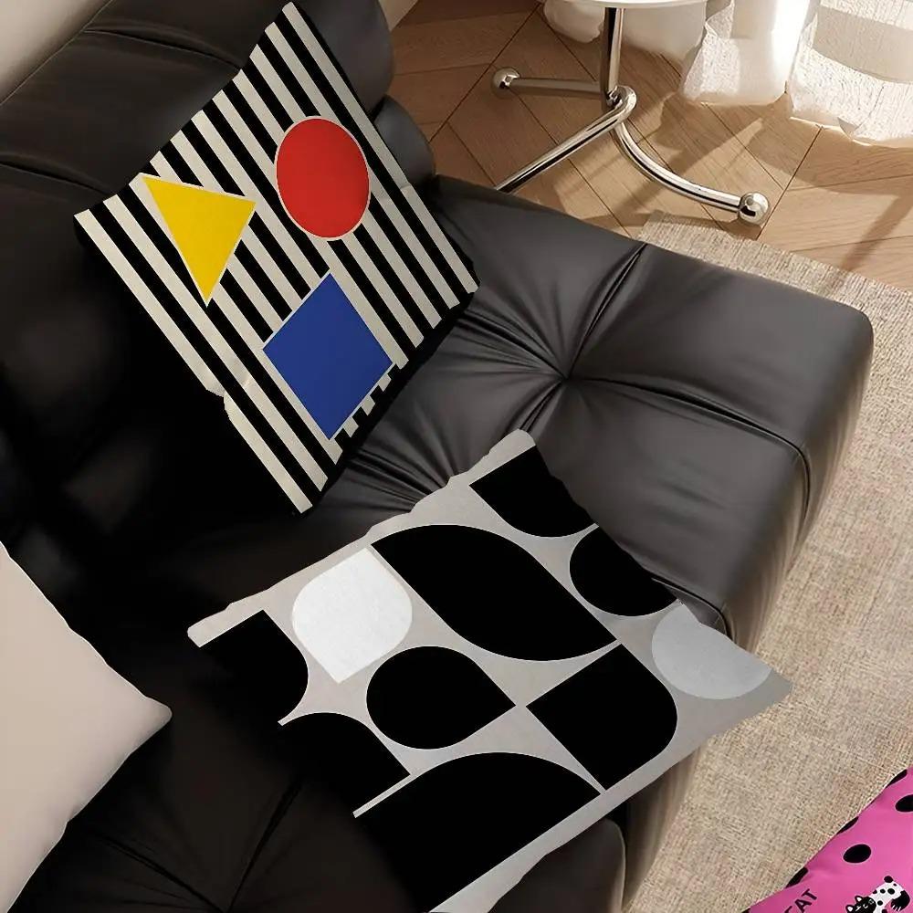 Heimdeko Geometrisches Abstraktes Muster Dekorative Kissenbezüge Muster Kissenbezug Geeignet für Sofa Schlafzimmer Auto Kissenbezug