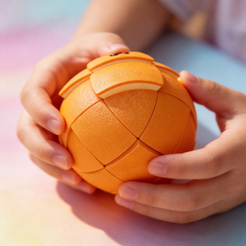 Fruit Shape Puzzle Cube With Plastic Material For Early Education Kids