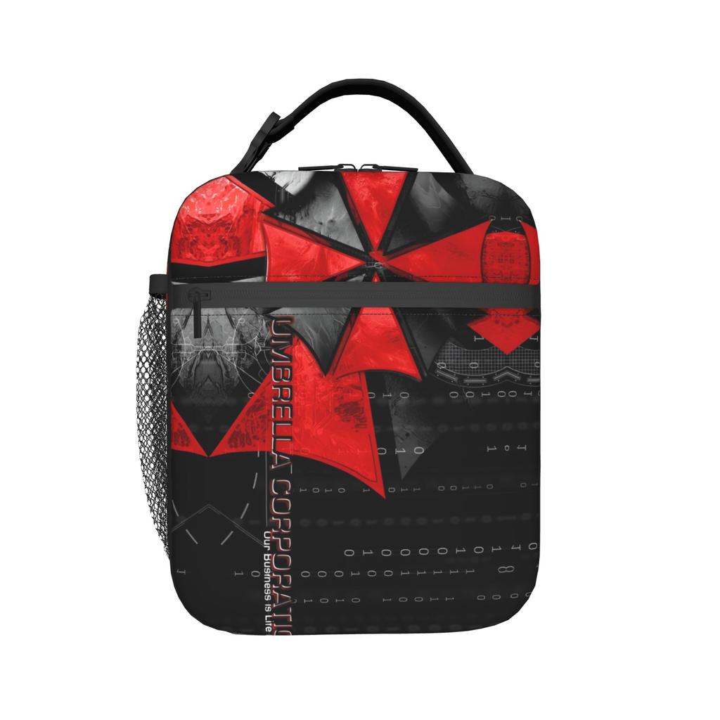 Custom Corporation Umbrellas Insulated Lunch Bag for Work School Horror Video Game Leakproof Thermal Cooler Lunch Box Men Women