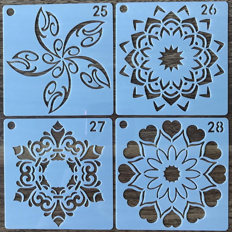 56 Mandala-Steinmalvorlagen - Kreative Schnitzformen für die Mandala-Kunst