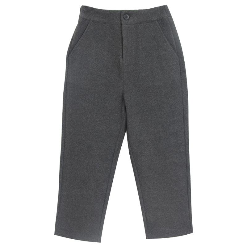 

Woolen Nine-point High-waisted Loose Casual Petite Harem Pants