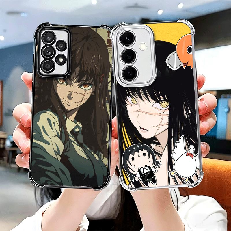 Anime Character Yoru War CSM Plating Phone Case For Samsung A17 A07 A37 A57 A16 A56 A15 A55 A14 A54 A13 A53 A26 A36 A25 A35 A24