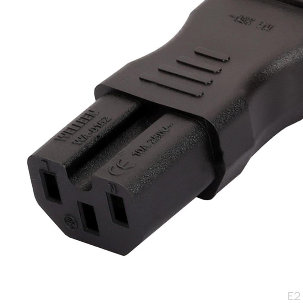 WA-0162 IEC 320 - C14 męski do C15 żeński zasilania