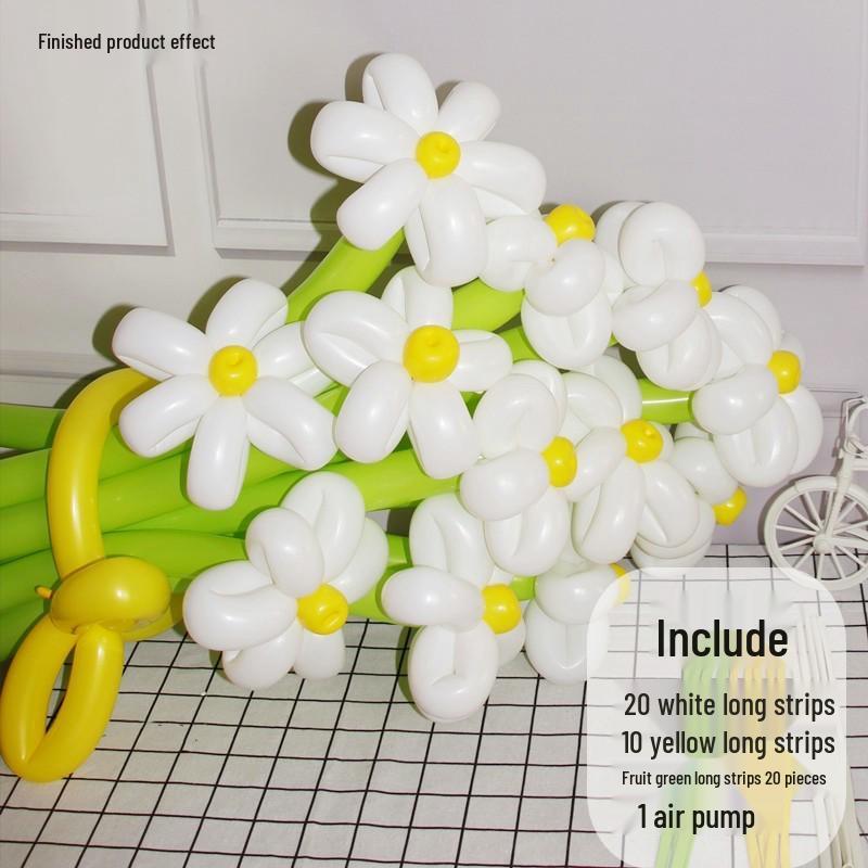 DIY Lily & Sunflower Balloon Kit: Wind Chime & Daisy Weaving