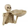 Halloween Gotisk Dödskalle Serveringsskål Skelett Snack Nyckel Förvaringsbricka Skrivbordsförvaring Snacks Catchall för Halloween Festprydnad
