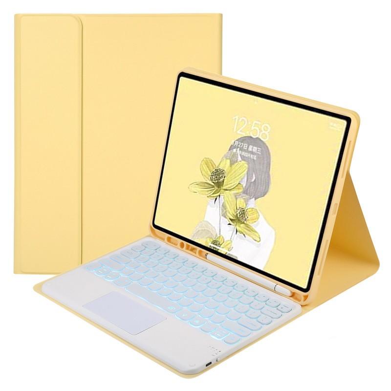 Bluetooth Keyboard Case With Backlit Keys IPad 10th 11th Gen Air 4 10.9 Inch Pro 11 Stand Cover PU Leather Full