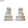 Chinese Stone Lion Plaster Statue Table Decoration Creative Feng Shui Landscape Ornaments Sculpture Room Aesthetic Decor