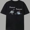 Men's Casual Pattern T-shirt with Pigeon Print Design, Round Neck Short Sleeved T-shirt, Lightweight Summer Street Casual Wear