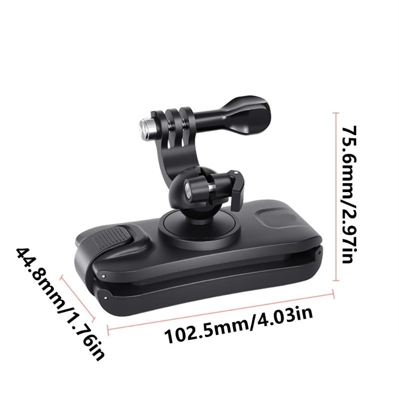 MultiDirectional Backpack Strap Mount Clip for Camera Clip Outdoor Photography for 0.5-10mm Thickness Strap Use