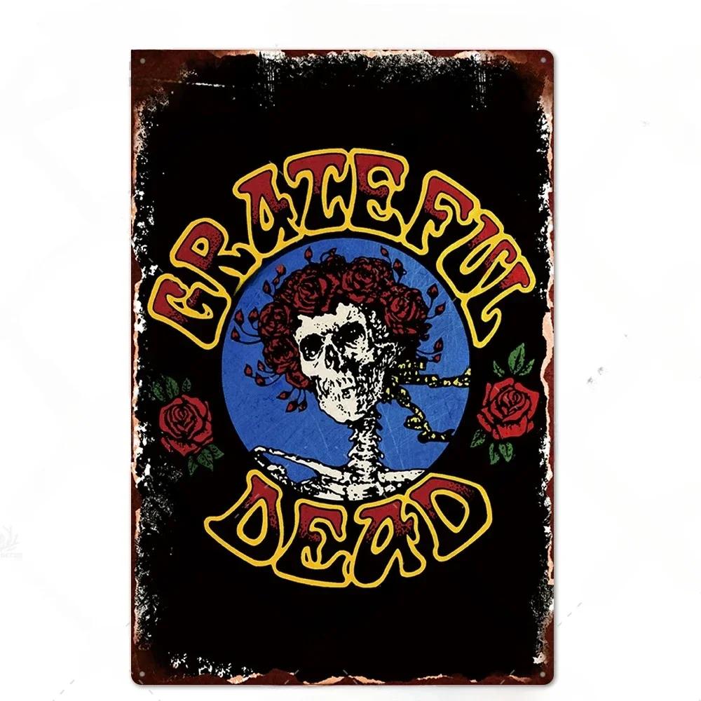 Rock Band Posters Decor Metal Signs Vintage Metal Tin Sign Plaque Metal Wall Plate Bar Club