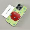 Cartoon Ins Blue Star Red Apple Cute Phone Case For IPhone 17e 16e 17 12 11 Air 16 15 14 13 Pro Max Y2K Fresh Protective Cover