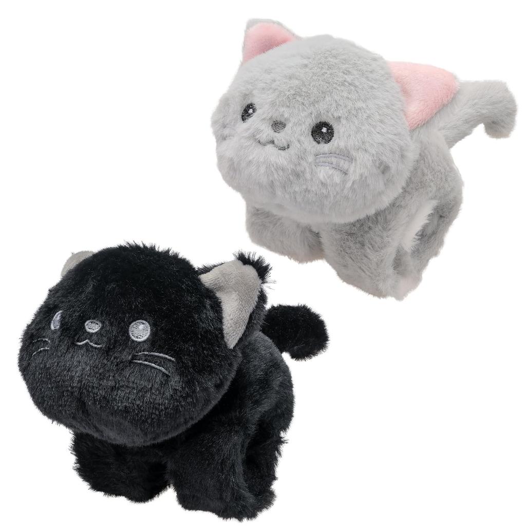 Onda Toy Snap Band Plush Cat Bracelet Wristband (Set of 2) - Snap and Hug Color cannot be specified. 2P