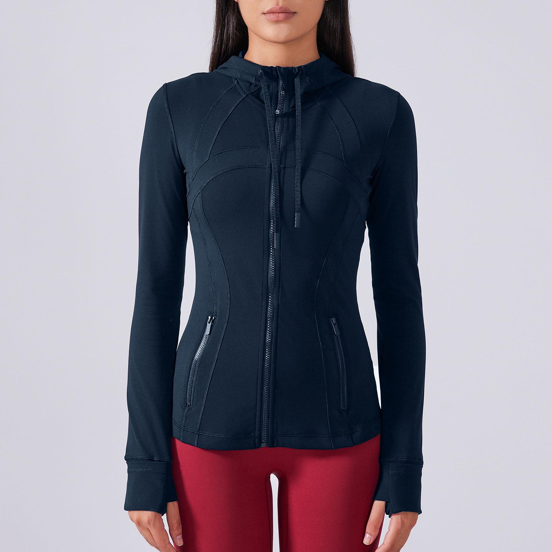 

Женская быстросохнущая куртка с капюшоном: Топ для похудения, йоги и фитнеса на весну/осень L