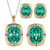 Jewelry Simulation Bird'S Nest Chepala Green Jewelry Light Luxury Premium Set 15 * 20-10-12