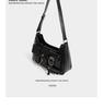 2023 Women's Chic Influencer Underarm Bag: Stylish Spicy Girl Crossbody & Shoulder Niche Motorcycle Bag