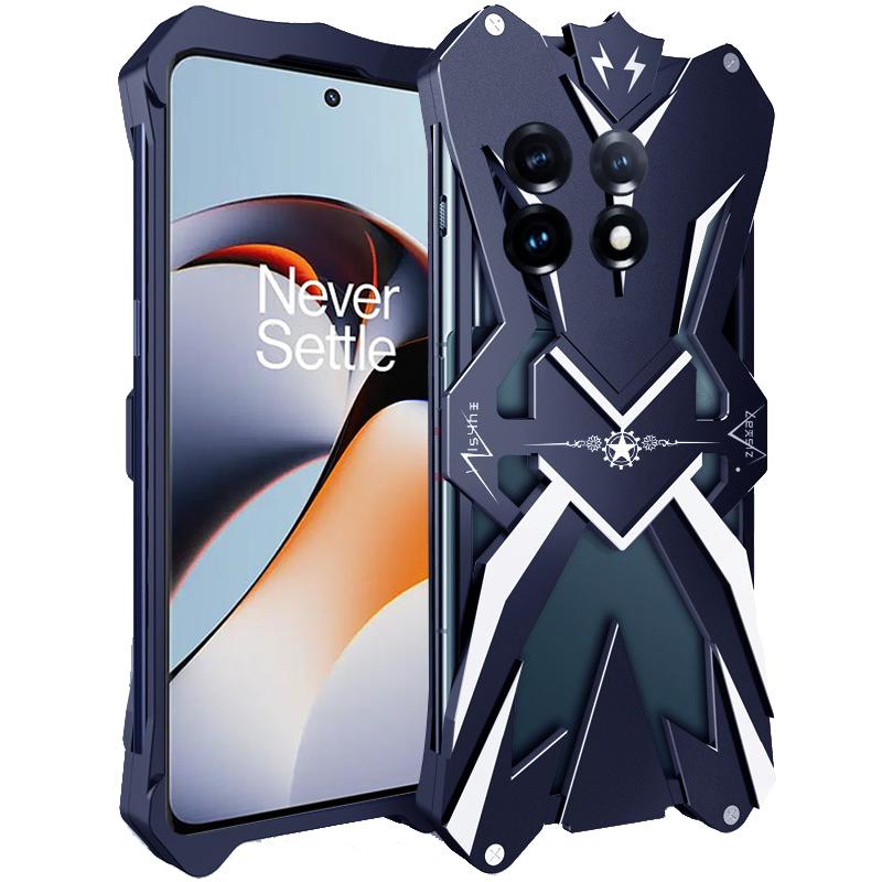 

Для OnePlus 11 5G Сверхпрочный Металлический Чехол-Броня Противоударный Чехол для Мобильного Телефона Black