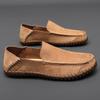 El yapımı Hakiki Deri gündelik erkek ayakkabısı Loafer'lar Rahat Mokasen Erkek Flats Ayakkabı