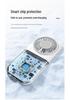 Dual-Use Portable Folding Neck Fan: Handheld, Desktop, Low Noise, Strong Wind, Outdoor-Friendly.