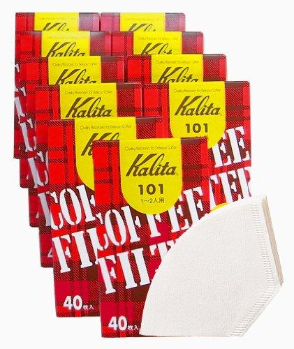 

Karita Kalita Coffee Paper Filter, Trapezoidal, For 1-2 People, 101 Filter Paper, 400 Sheets (40 x 10), Boxed, White, #11037, Stylish, Camping, Outdoo