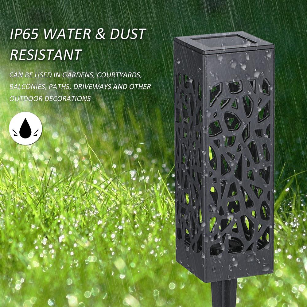 Tomshine DC2V Solar Powered Energy LEDs Lawn Lamp Hollow Pattern Design Lighting Sensor Decorative