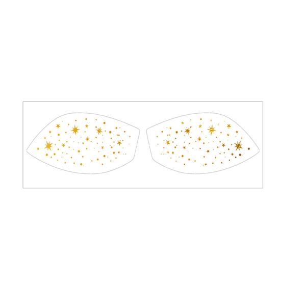 Metallic Eye Tattoo Stickers, Waterproof Temporary Freckle Decals, Sparkling Foil Eye Makeup for Festival Party, Glitter Face Art