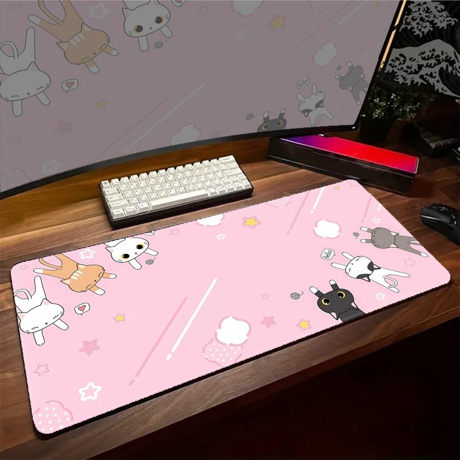 Cut Cat Mouse Pad XXL pc accessories Gaming Mousepad HD Kawaii Large Desktop Office PC Computer Carpet Kawaii Desk Mat