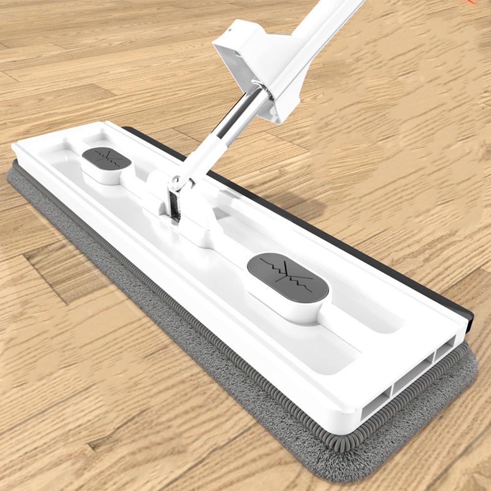 2/4/6Pcs Microfiber Pads Floor Mop Set with Extendable Handle Tile Floor Mop Lazy Flat Mop for Tile/Marble/Laminate/Wooden Floor