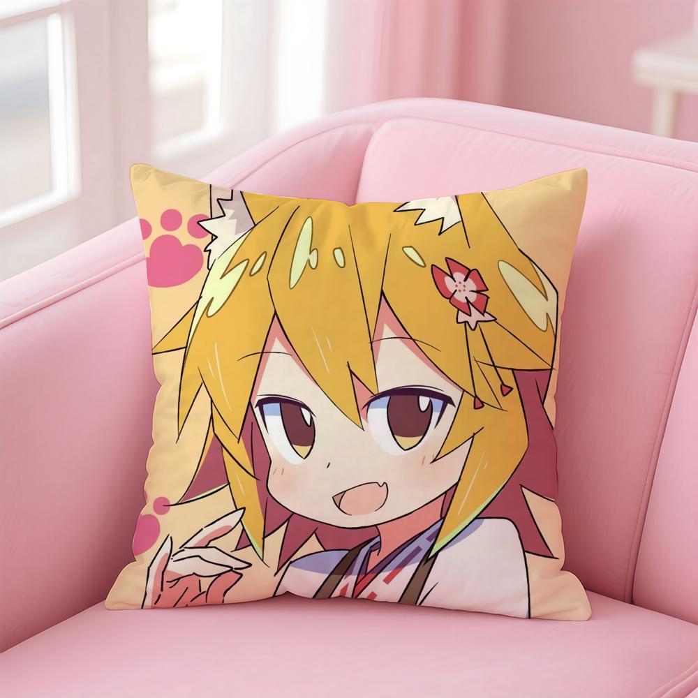 Healing Animation The Helpful Fox SenkosanAnime Cushion Cover Pillow Case Soft Skin Friendly Fabric  Concealed Zipper